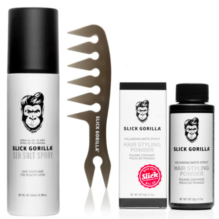 Slick Gorilla - The Box Set, Hair Gift Set, Hair Sea Salt Spray, Hair  Styling Powder, Texture Hair Comb, Box Set