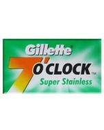 Gillette 7 O'Clock (5 Pack) Green Super Stainless Steel DE Razor Blades