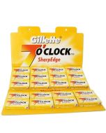 Gillette 7 O'Clock (100 Pack) Yellow Sharp DE Razor Blades