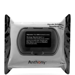 Anthony Logistics Glycolic Exfoliating & Resurfacing Wipes (30 Pack)