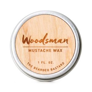 The Bearded Bastard Woodsman Mustache Wax 1oz