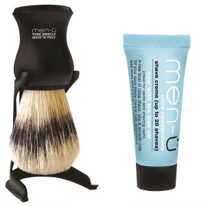 men-ü Black Barbiere Shaving Brush *with FREE shave crème tube*