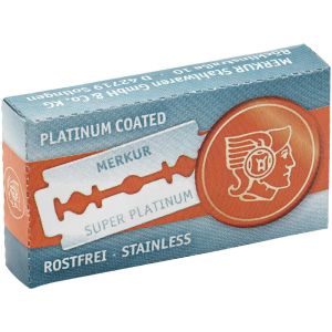 Merkur Stainless Platinum Razor Blades (10 Pack)