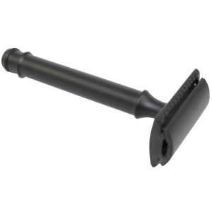 Safety Razor Double Edged Matt Black with Case