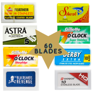 Double Edged Razor Blade Sample Pack (60 Blades)