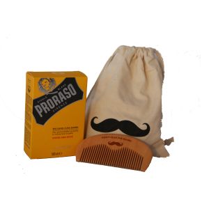 Proraso Beard Balm & Comb Gift Bag