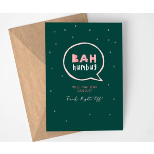 Christmas Card - Bah Humbug (Bad Ass)