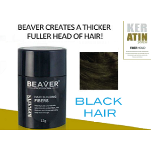 BEAVER Hair Building Fibers - Black 12g