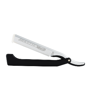 Dovo Shavette Aluminium Top with Black Plastic Handle