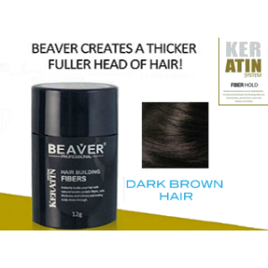 BEAVER Hair Building Fibers - Dark Brown 12g