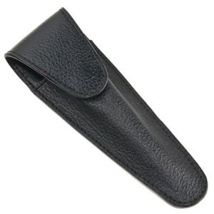 Parker LP2 Leather Straight Razor Pouch - Black