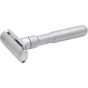 Merkur Front Futur Adjustable Safety Razor Satin Finish Long