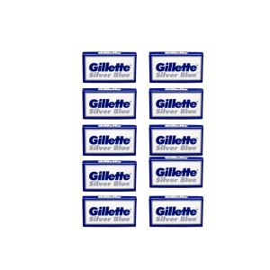 Gillette Silver Blue (50 Pack) DE Razor Blades