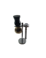 Shaving Stand 3 Piece Butterfly Safety Razor & Boar Brush