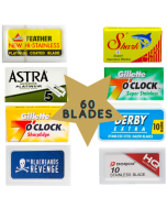 Double Edged Razor Blade Sample Pack (60 Blades)