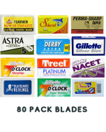 Double Edged Razor Blade Sample Pack (80 Blades)