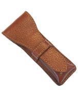 Parker LP3 Saddle Leather Safety Razor Case - Brown