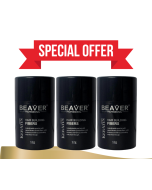 BEAVER Hair Building Fibers (Dark Brown) 3x12g (3 FOR 2)