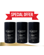 BEAVER Hair Building Fibers (Medium Brown) 3x12g (3 FOR 2)