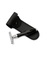 Safety Razor SSBH Double Edged Chrome Head & Black Handle with Case