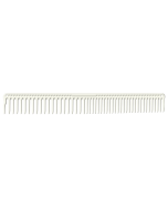 JRL Long Round Tooth Cutting Comb 9" - White